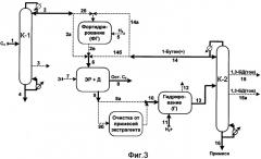 Способ извлечения и очистки 1,3-бутадиена (патент 2304133)