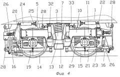 Железнодорожное тяговое транспортное средство с двухосными тележками (варианты) (патент 2307756)