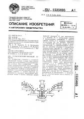 Сельскохозяйственный агрегат (патент 1535405)