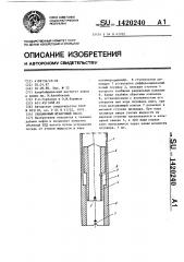 Скважинный штанговый насос (патент 1420240)