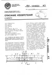 Устройство для подачи и распределения фильтруемого продукта на горизонтальную фильтровальную поверхность (патент 1316551)