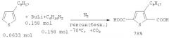 Способ получения диметилового эфира 2,5-тиофендикарбоновой кислоты из 2-тиофенкарбоновой кислоты (патент 2402541)