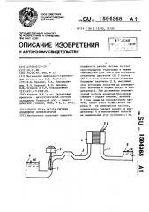 Способ пуска насоса системы охлаждения конденсаторов (патент 1504368)