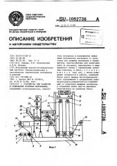 Устройство для размотки и склеивания рулонных материалов (патент 1082736)