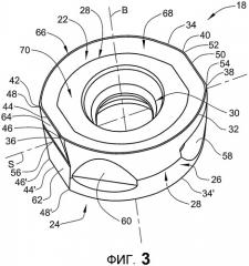 Режущий инструмент и округлая двухсторонняя режущая пластина для него (патент 2505382)