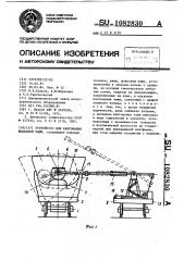 Устройство для кантования шлаковой чаши (патент 1082830)