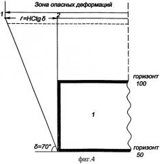 Способ определения угловых параметров процесса сдвижения горных пород и земной поверхности при подземной разработке рудных месторождений (патент 2390635)
