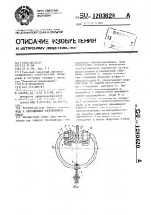 Устройство для гибкого токоподвода к передвижным электроприемникам (патент 1203620)