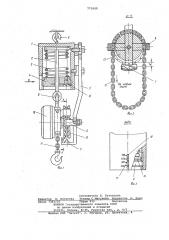 Ограничитель грузоподъемности ручной тали (патент 771009)