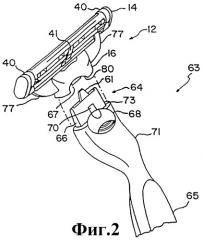 Раздача и прикрепление к рукоятке картриджей бритвенных лезвий, используемых с рукояткой (патент 2264909)