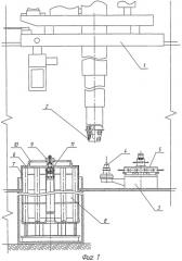 Механизм установки и удержания крышки пенала хранения отработавшего ядерного топлива (патент 2518158)