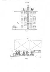 Устройство для разгрузки и загрузки стеллажей склада штучными грузами (патент 547378)