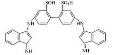 8-амино-5-[[(4-амино-5-сульфо-1-нафтиленил)имино]-2,3-дигидро-2-фенил-1н-инден-1-илиден]амино]-1-нафтиленсульфокислота, обладающая свойством кислотного красителя для шелка, шерсти и капрона (патент 2649400)