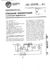 Устройство для магнитной записи и воспроизведения цифровой информации (патент 1270796)