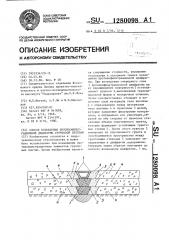 Способ возведения противофильтрационной диафрагмы грунтовой плотины (патент 1280098)