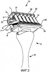 Прибор для влажного бритья, подстраивающийся под контуры кожи (патент 2433910)