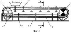 Ленточный конвейер с подвесной лентой (патент 2342300)