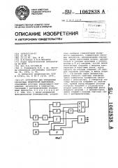 Устройство для управления однофазным инвертором напряжения (патент 1062838)