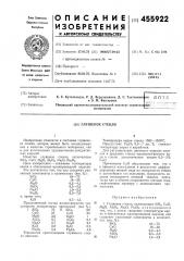 Глушеное стекло (патент 455922)