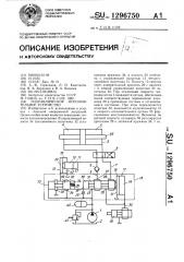 Гидравлическое исполнительное устройство (патент 1296750)