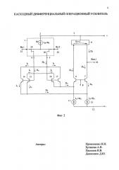 Каскодный дифференциальный операционный усилитель (патент 2640744)