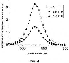 Диссоциативный люминесцентный наносенсор ионов металлов и водорода в водных растворах (патент 2456579)