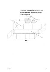 Технологический комплекс для вскрытия участка подземного трубопровода (патент 2591073)
