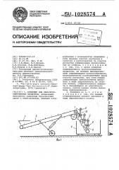 Конвейер для сельскохозяйственных продуктов (патент 1028574)