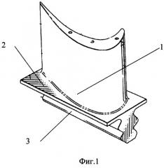 Лопатка турбины (патент 2267615)