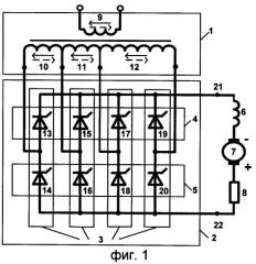 Способ управления зависимым инвертором однофазного переменного тока (патент 2469458)