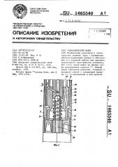 Гидравлический пакер (патент 1465540)