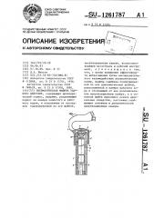 Пневматическая машина ударного действия (патент 1261787)