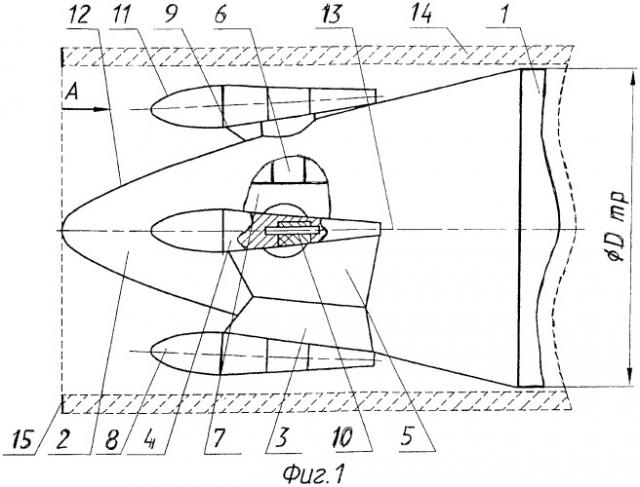 Блок системы управления реактивного снаряда, запускаемого из трубчатой направляющей (патент 2541552)