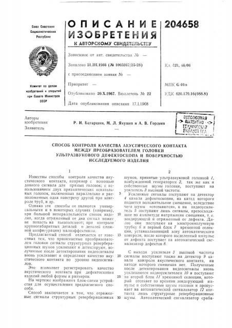 Всесоюзная i (патент 204658)