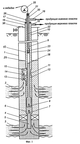 Способ исследования нижнего пласта скважины при одновременно-раздельной эксплуатации штанговым насосом двух пластов, разделенных пакером (варианты) (патент 2289022)