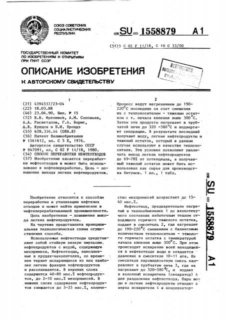 Способ переработки нефтеотходов (патент 1558879)