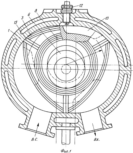 Роторно-поршневой двигатель для автомобилей (патент 2361088)