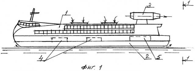 Реактивное судно на воздушной подушке (патент 2537663)