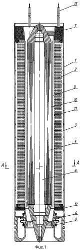Индукционный цилиндрический насос (патент 2282297)