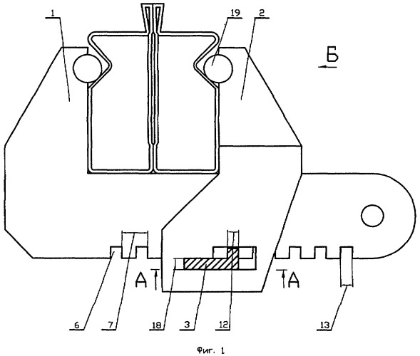 Замок для соединения элементов опалубки (патент 2385397)