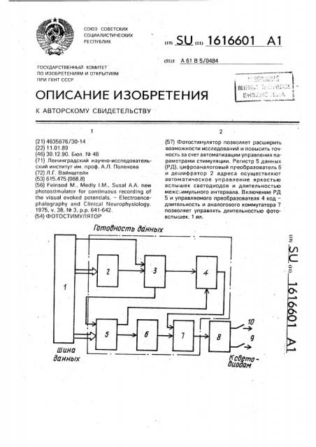 Фотостимулятор (патент 1616601)