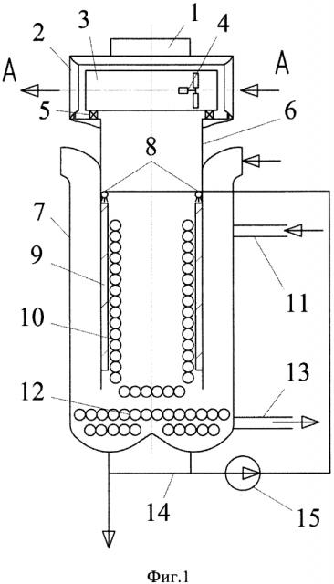 Устройство косвенно-испарительного охлаждения сжатого газа компрессорной станции магистрального газопровода (патент 2613791)