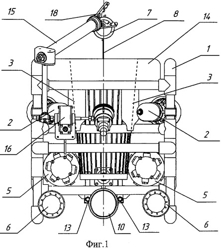 Малогабаритный телеуправляемый подводный аппарат (патент 2387570)