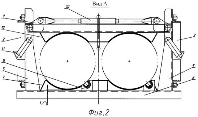 Контейнер для транспортирования и хранения реактивных снарядов (патент 2400380)