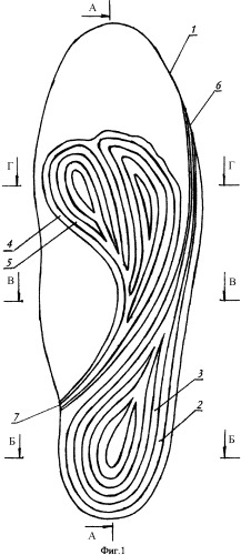 Вкладная стелька с вентиляцией (патент 2384281)