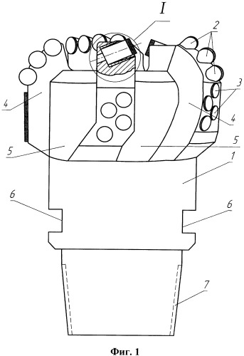 Алмазное долото с механическим креплением резцов (патент 2536901)