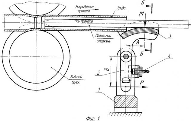 Центрирующее устройство прокатного стержня трубопрокатного стана (патент 2352413)