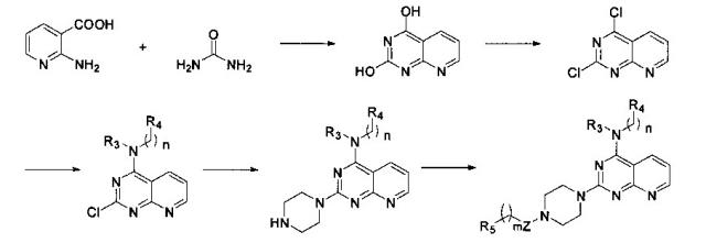 Производные пиперазинил пиримидина, способ их получения и их применение (патент 2608315)