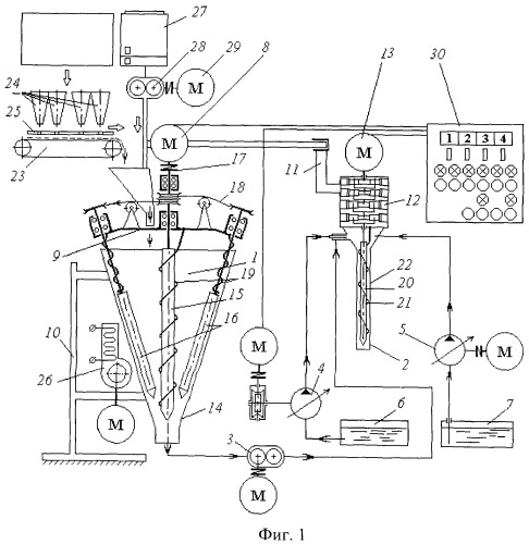 Дозирующе-смешивающий аппарат (патент 2350462)