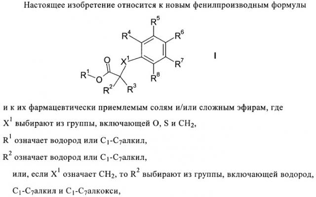 Пиразол- и фенилпроизводные в качестве ингибиторов ppar (патент 2384573)